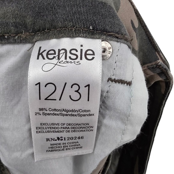 Kensie Jeans Camo Print Mini Skirt Women's Size 12/31 Casual Trendy - Picture 6 of 6